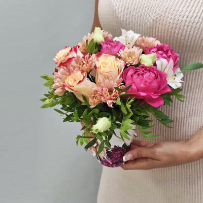 Стаканчик с цветами "Малинка" N 53034