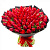 Букет из 101 красного тюльпана в упаковке 5505