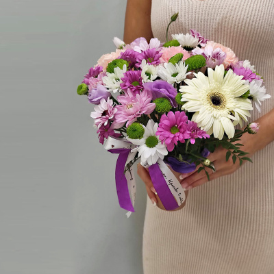 Стаканчик с цветами "Сиреневый закат" N 53036