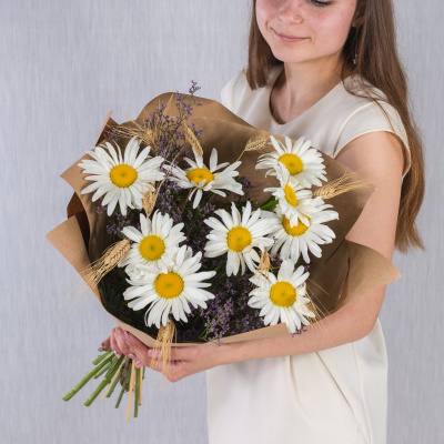 Букет "Летний сон" с ромашками N 36289