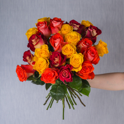 Букет из 25 Желто-оранжевых роз Эквадор 40 см 7310-ЖОр Букет из 25 Желто-оранжевых роз Эквадор 40 см 7310-ЖОр