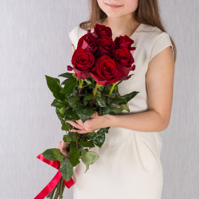 Букет из 7 Красных роз 60 см 36398